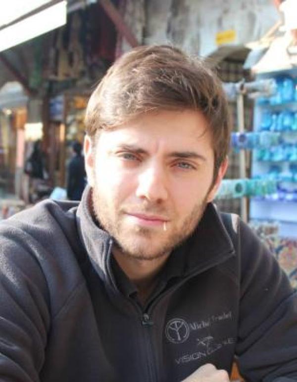 Director François Ricard-Sheard in the Grand Bazar, Istanbul.
