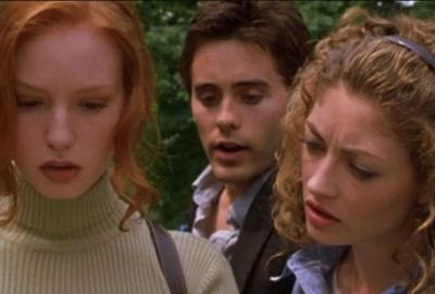 Students at Pendleton University look ominously at something